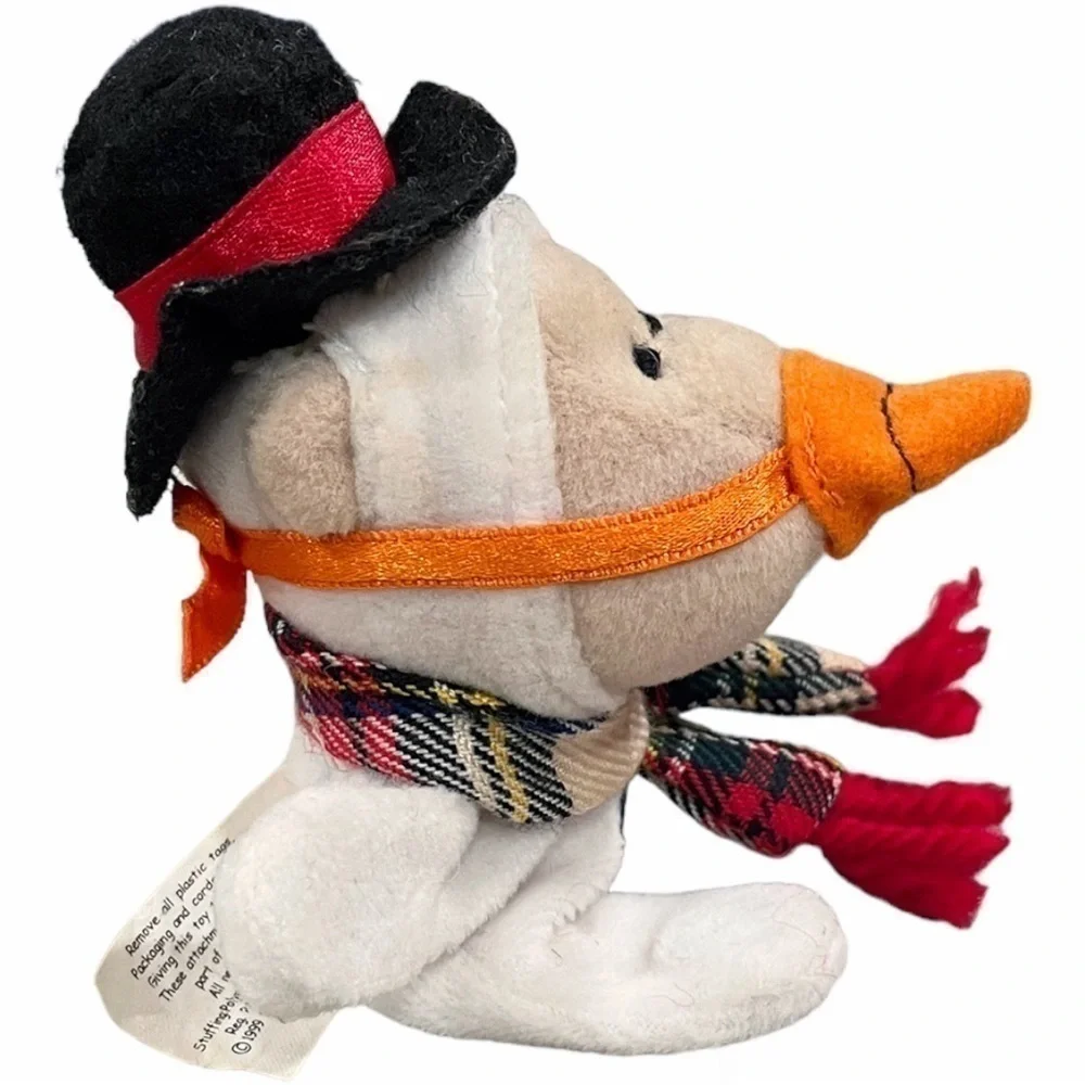 STARBUCKS Bearista Magnet Snowman Bear Mini Carrot Hat Scarf Holiday Frosty 1999